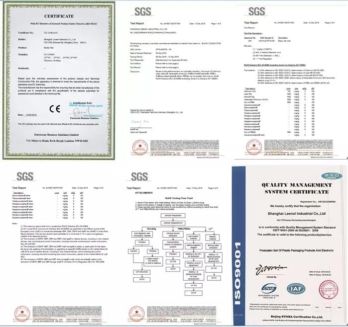 Сертификация для сумки ESD