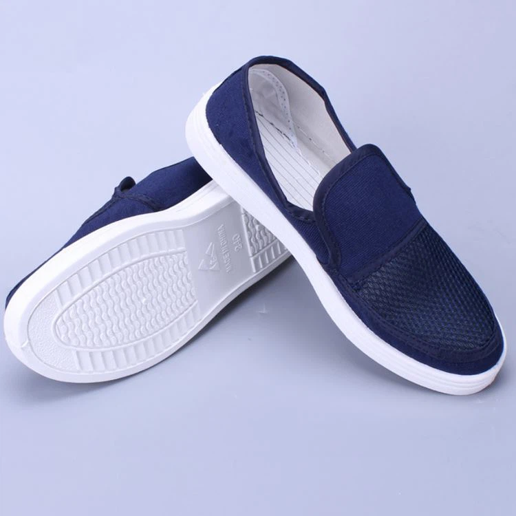 Anti-static canvas shoes blue