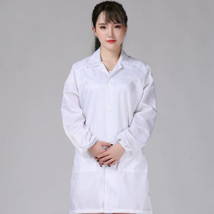 Cleanroom antistatic unisex esd lab white coat lab gown smock Cleanroom antistatic unisex esd lab white coat lab gown smock